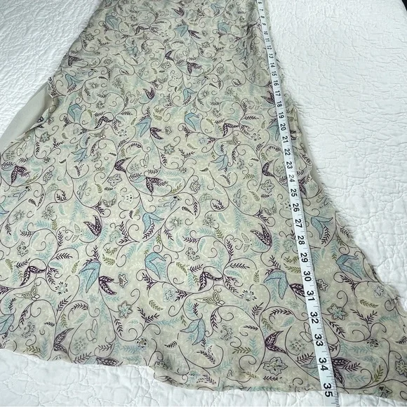 Express Cream and Purple Maxi Skirt - Picture 7 of 10